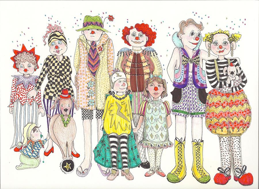 900x659 Family Reunion Drawing By Bonnita Dirito
