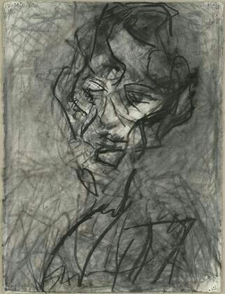 322x420 Frank Auerbach Art Sketch Frank Auerbach