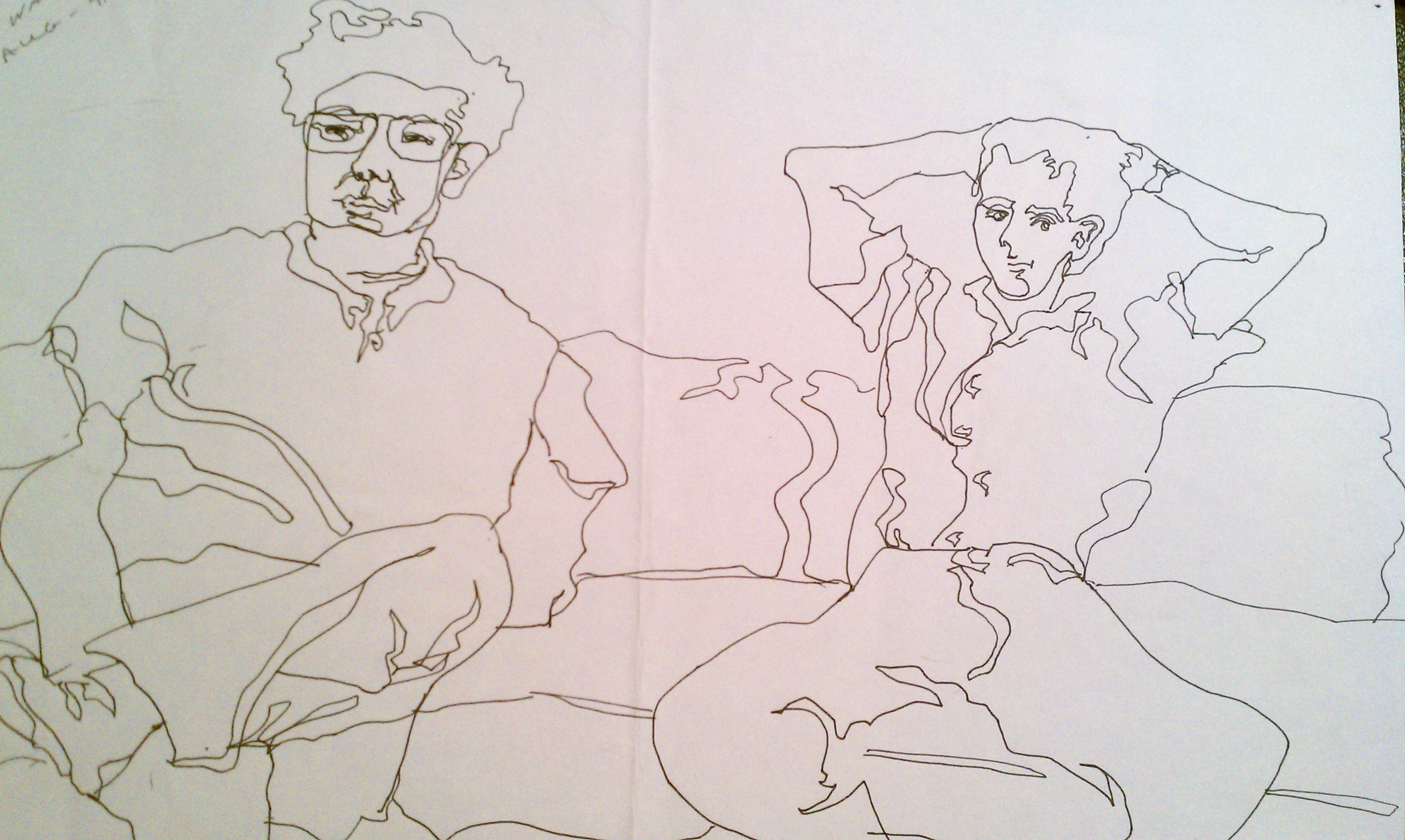 3264x1952 Blind Contour Drawing Famous Artists Hcmsart Week 11