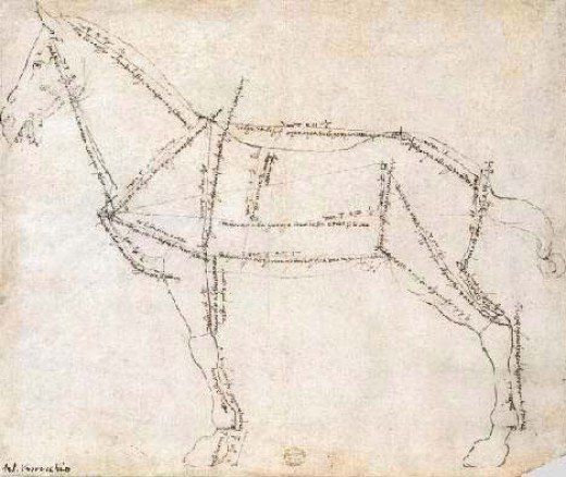 520x438 The Best Drawings Of Animals By Famous Artists Horse Drawn