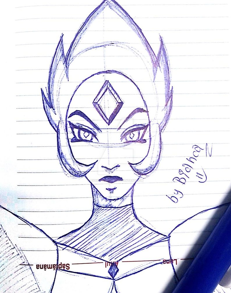 794x1006 White Diamond Steven Universe Fan Art Drawing By Byncu Uzumaki