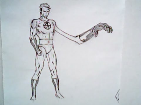 480x360 How To Draw Mr. Fantastic From The Fantastic Four (Marvel Comics