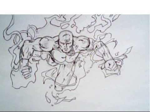 480x360 How To Draw The Human Torch From Fantastic Four (Johnny Storm