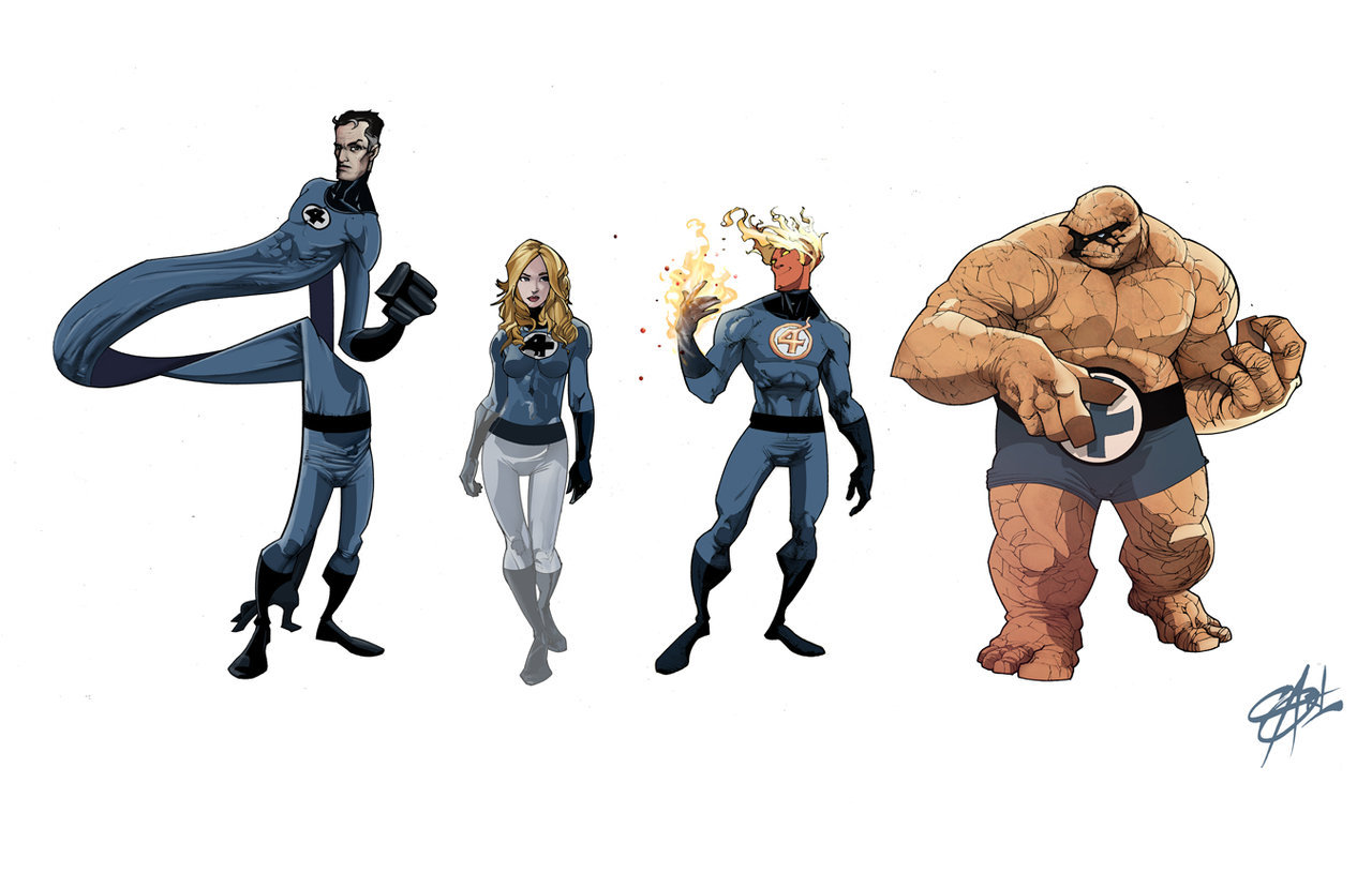 1280x829 Fantastic Four Line Up By Shadowgrail