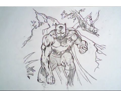 480x360 How To Draw The Black Panther From Fantastic Four (Marvel Comics