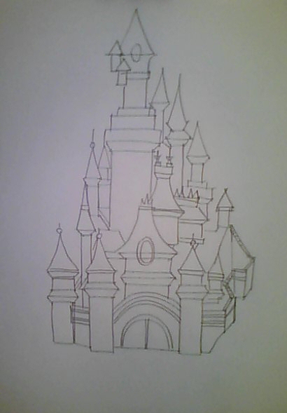 410x589 How To Draw A Fantasy Castle