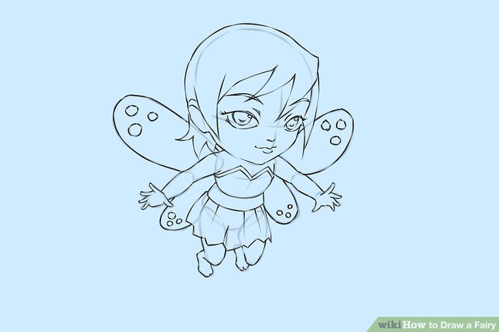 728x485 4 Easy Ways To Draw A Fairy (With Pictures)