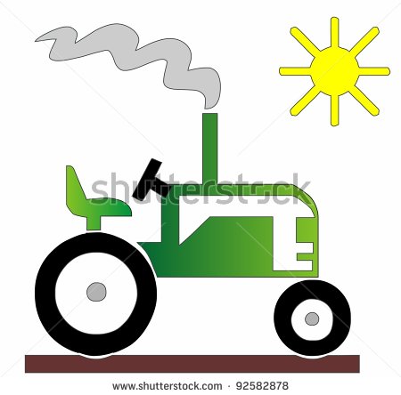 450x444 Cartoon Farm Tractor