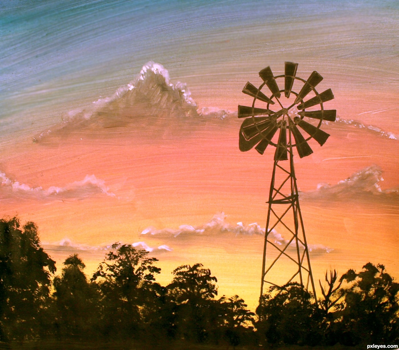1400x1228 Farm Windmill