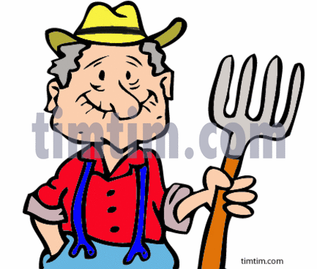 450x382 Free Drawing Of An Old Farmer From The Category Occupations +