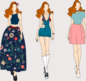 367x348 Drawing Fashion Design Free Vector Download (93,852 Free Vector