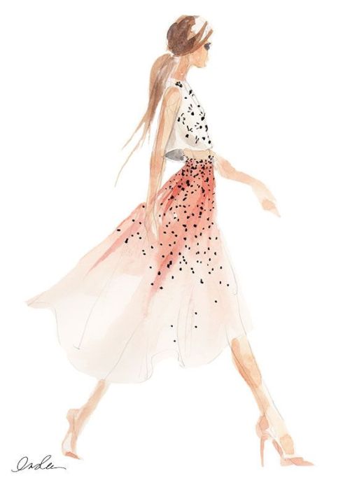 500x713 Art Glamour Glamorous Fashion Illustration Fashion Art Fashion