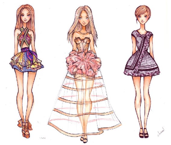 567x480 Gallery Fashion Drawings For Kids,