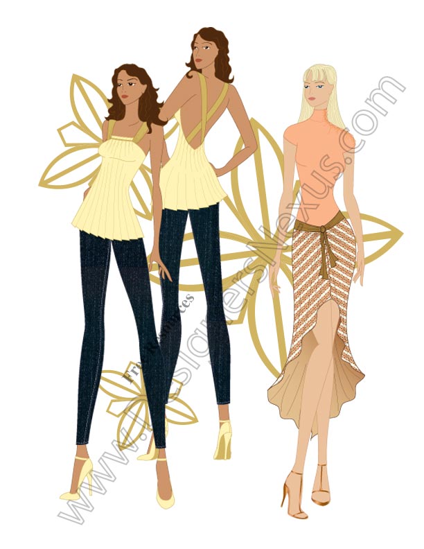 612x792 V16 Computer Rendered Fashion Illustration