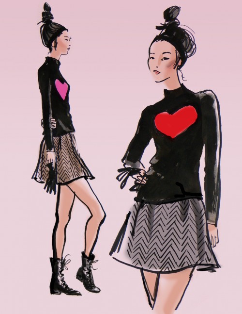 500x647 Fashion Model Drawing Drawings Fashion