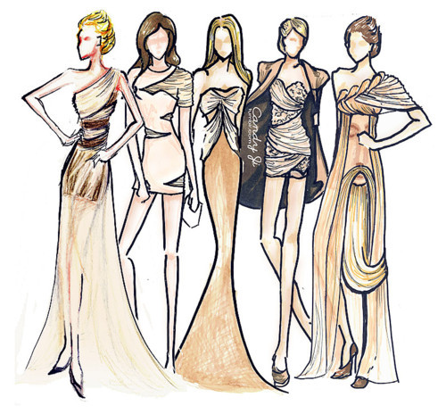 500x464 Drawing Fashion Models Mode Belladrops