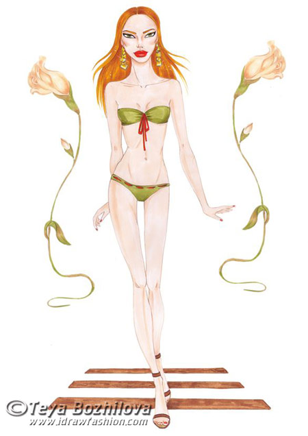 450x636 Draw Walking Pose I Draw Fashion