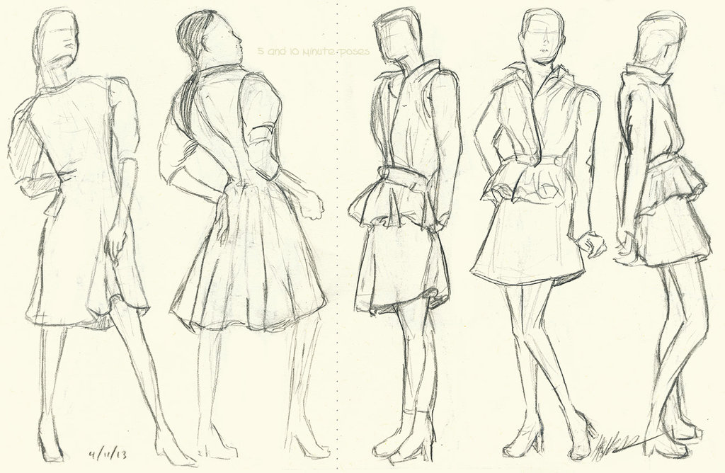 Fashion Poses Drawing at GetDrawings | Free download