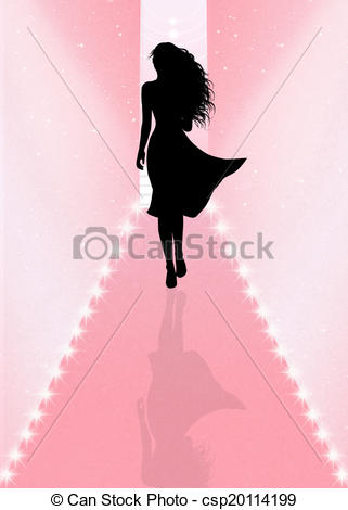 321x470 Illustration Of Fashion Show Stock Illustration