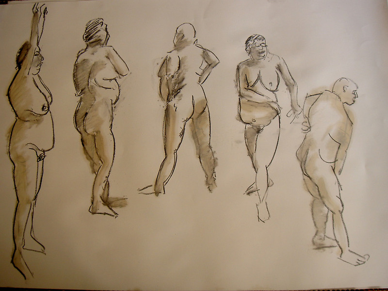 800x600 Studies Of A Fat Woman 2 Minute Drawings Art Prints By Jeremy