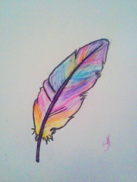 480x640 Draw A Feather Feathers, Drawings And Drawing Ideas