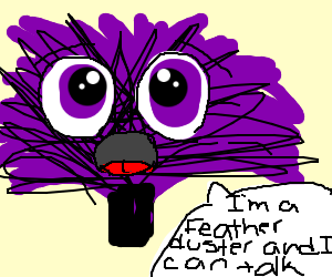 300x250 A Talking Feather Duster (Drawing By Theworldsokayestdrawer)