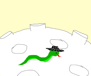 300x250 Snake Wearing A Fedora Moonwalking