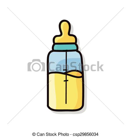 450x470 Feeding Bottle Doodle Vectors