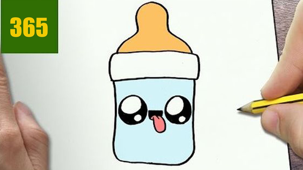 1280x720 How To Draw A Feeding Bottle Cute, Easy Step By Step Drawing