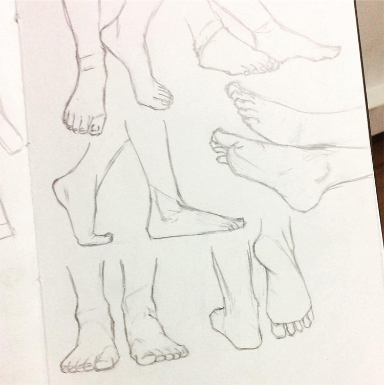 750x753 Drawings Of Feet Sketches Amp Anatomy Studies
