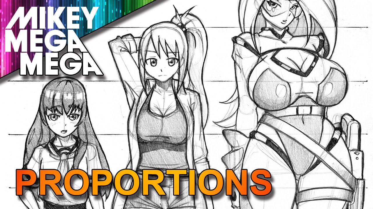 1280x720 How To Draw Female Full Body Proportions Amp Head Ratio For Anime
