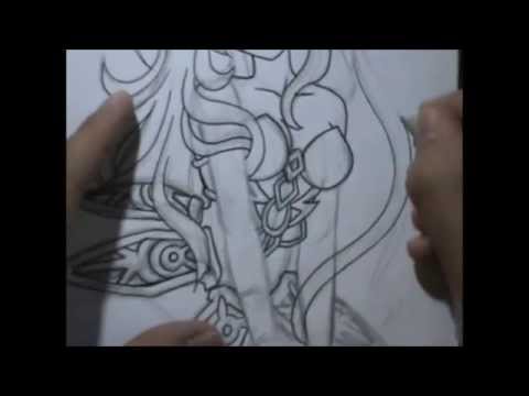 480x360 Drawing Female Armor