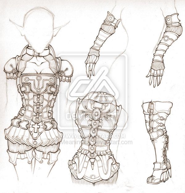Female Armor Drawing at GetDrawings.com | Free for personal use Female