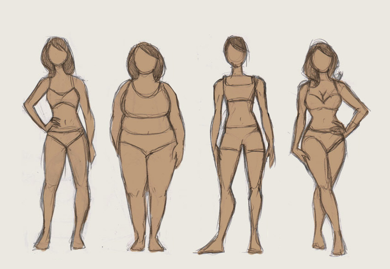 777x536 Comic Art Reference Female Body Types