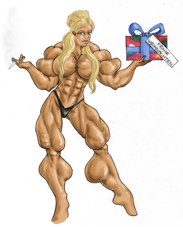 604x748 Femalemuscle Gift Art By Feenix501