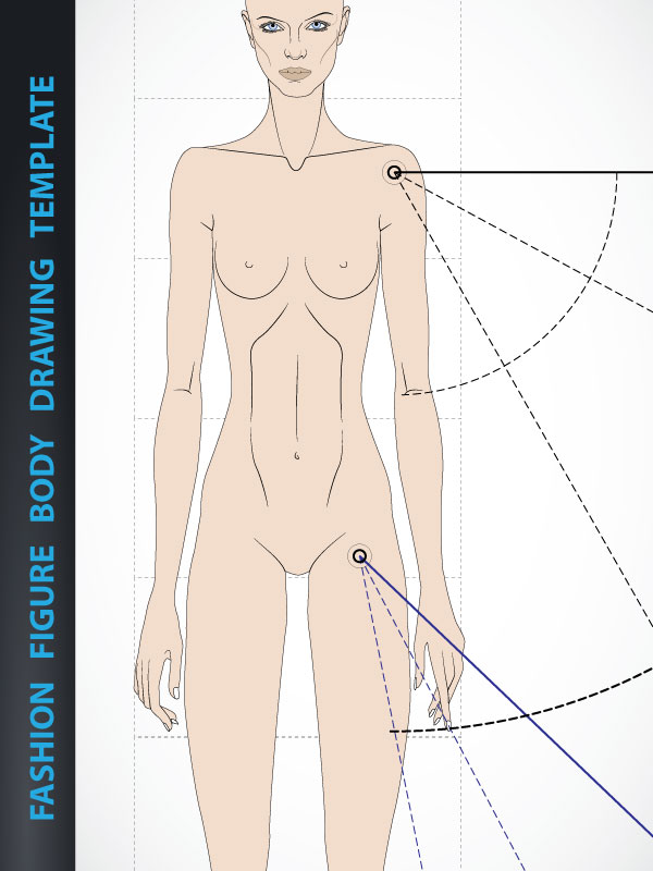 600x800 Fashion Figure Drawing Template