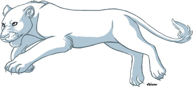 639x288 Female Lion Template