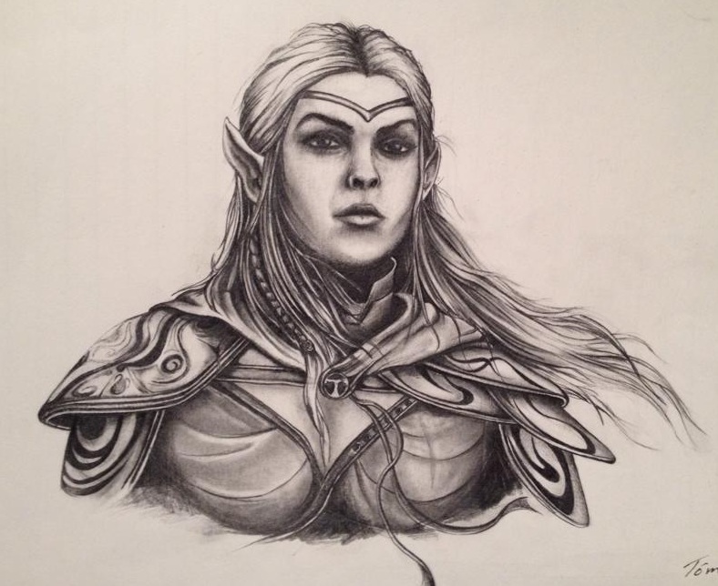 788x644 Female Elf From Eso Cinematic By Thomasoe