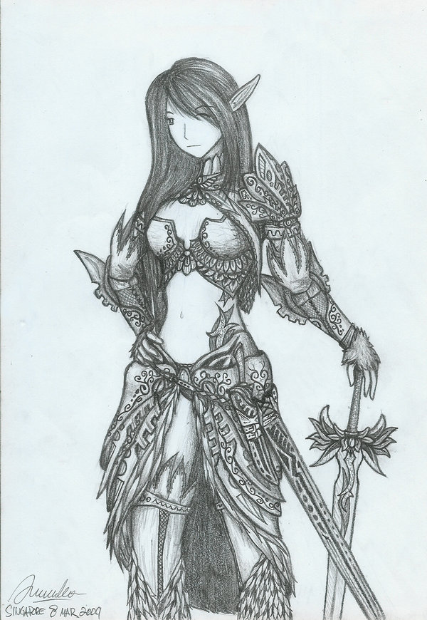 600x870 Warrior Elf By Adventdeo