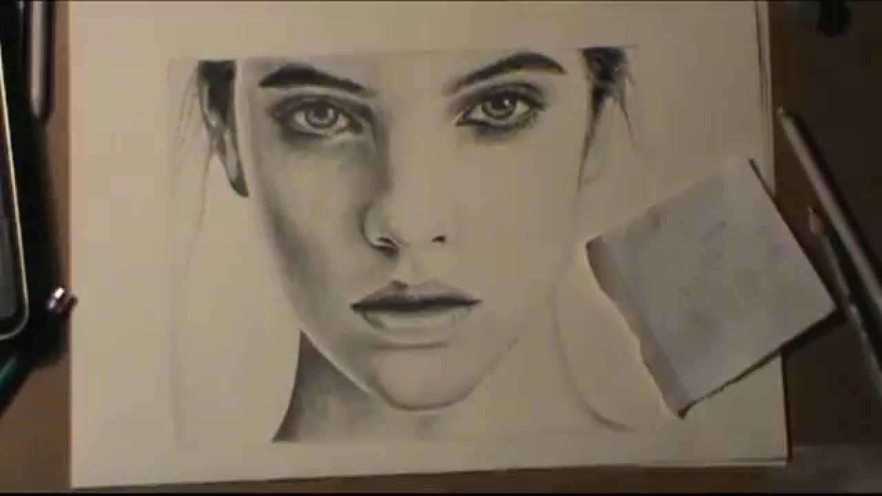 1280x720 Drawing A Realistic Female Face