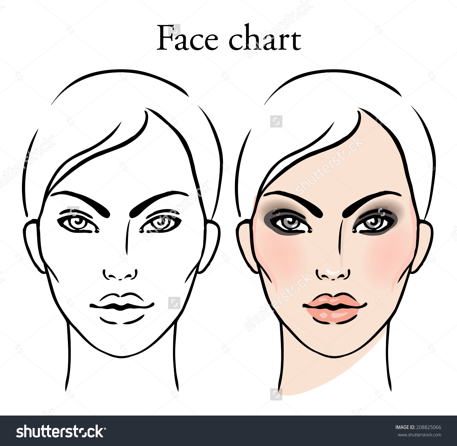 Blank Mac Makeup Face Charts Saubhaya Makeup