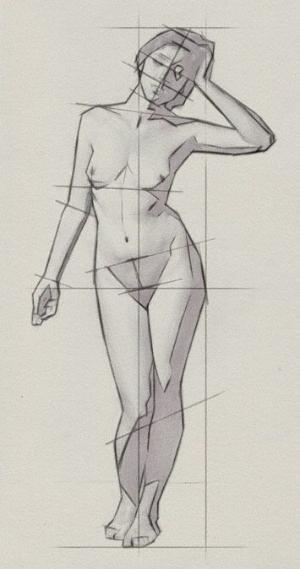 300x569 Drawing The Proportions Of The Human Body By Mlicate Drawn
