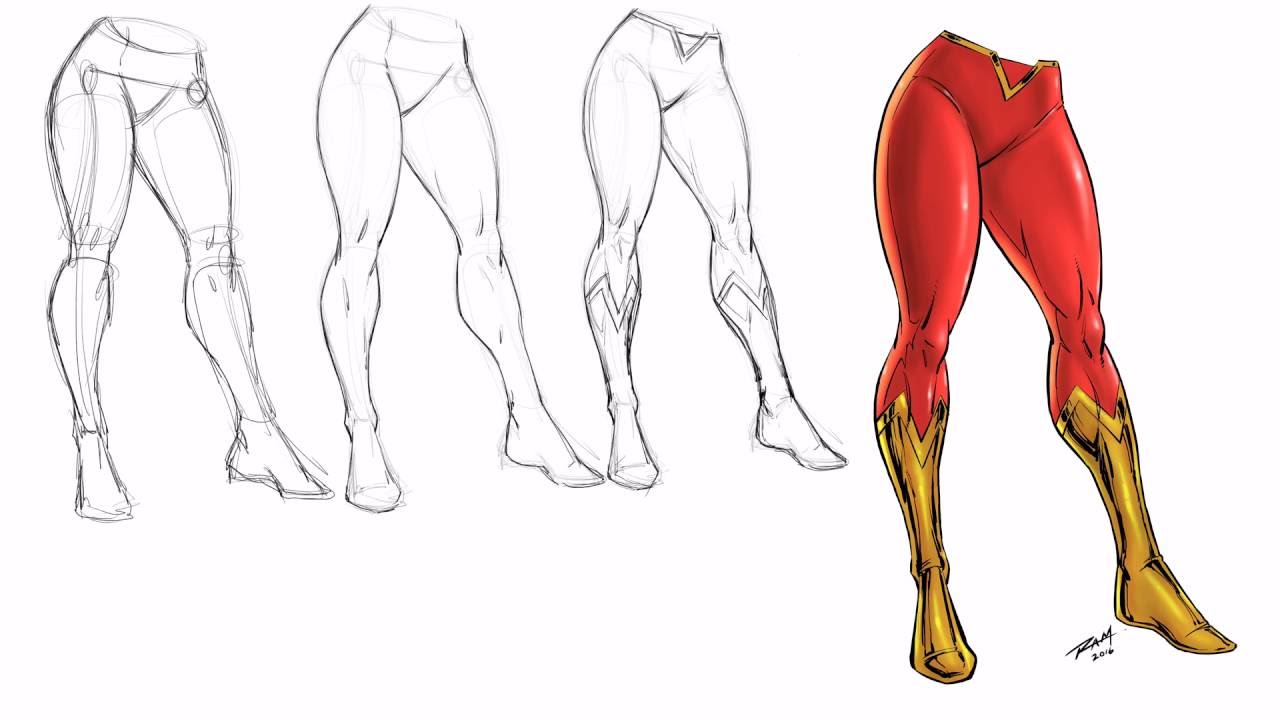 1280x720 Drawing Super Woman Legs