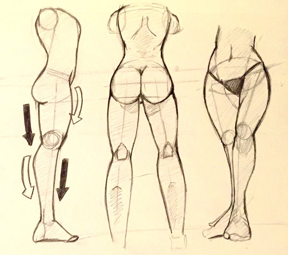 950x841 Female Anime Drawings Hips, Legs, And Butt By Snavenekdrawings