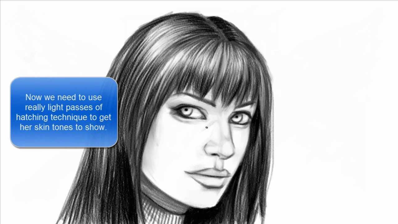 1280x720 How To Draw A 34 Female Portrait (Part 1)