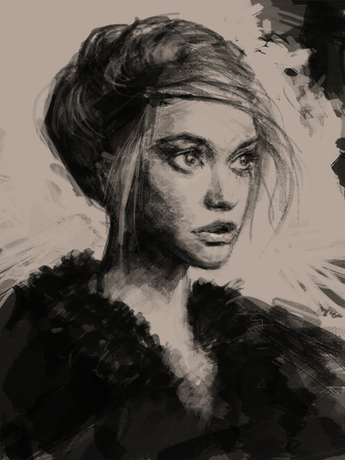 500x667 How To Draw Portrait With Charcoal