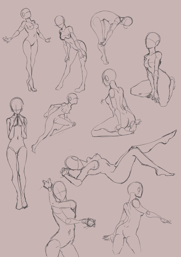 751x1064 Female Poses By Broyam