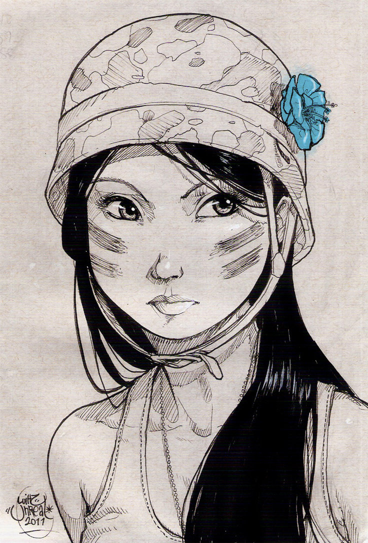 736x1086 Female Soldier By Luihzumreal