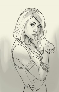 200x311 A Few New Female Superheroes Sketches