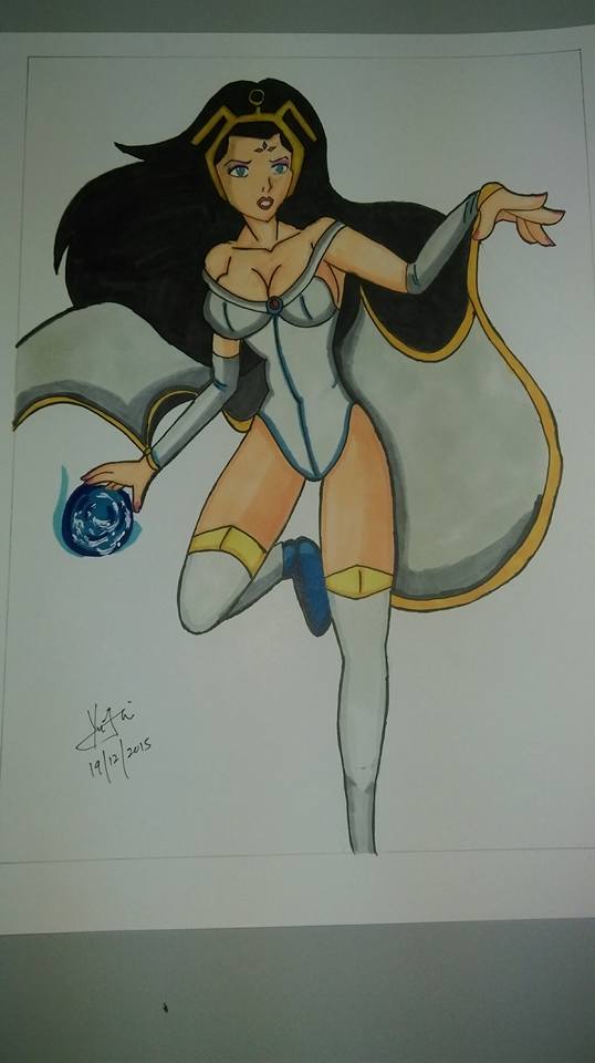 538x960 My Female Superhero Drawing By Ayj813